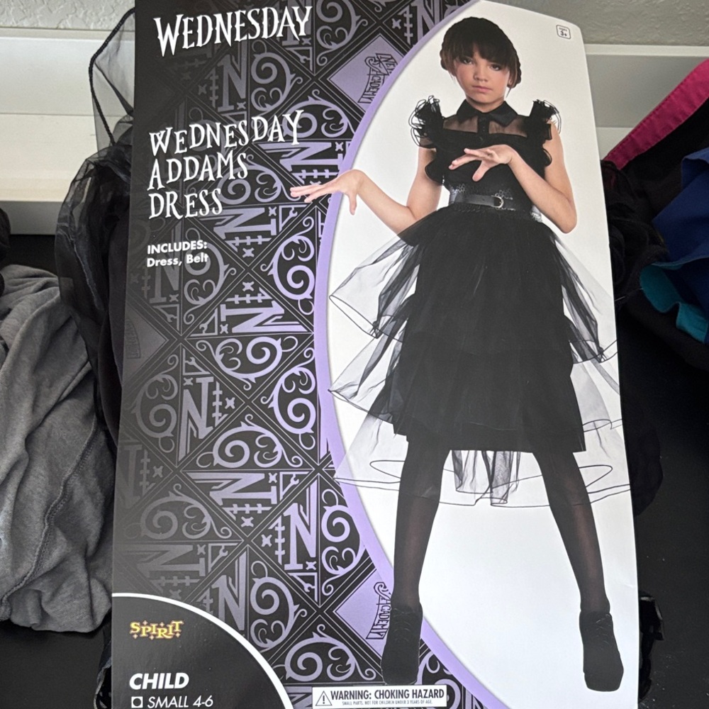 Black Wednesday Addams Dress Costume